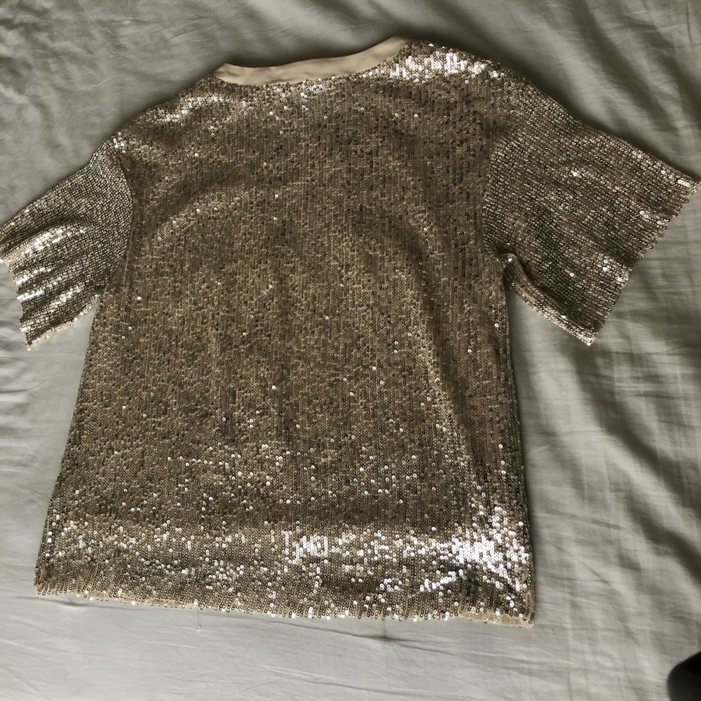 Lush silver sequin top - Picture 4 of 7